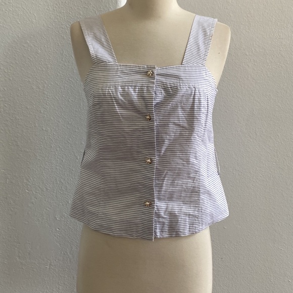 Urban Revivo Stripped‎ Tank Top Size 6 - Picture 1 of 9